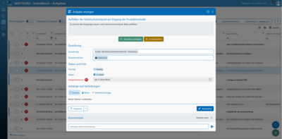 Mit dem digitalen Schichtbuch SHIFTGURU können Schichtaufgaben erfasst und dokumentiert werden